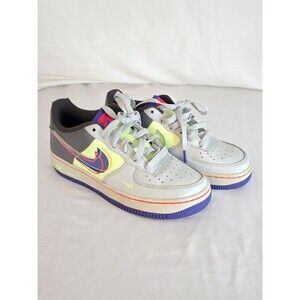 Nike Air Force 1 Low "Dunk It" (GS) in the Grey/Violet/White colorway